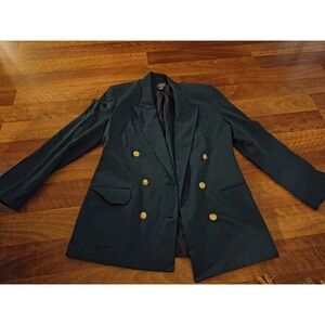 Vintage Blue Blazer Made In USA Women's Retro